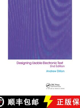 【3-4周达】Designing Usable Electronic Text: Ergonomic Aspects Of Human Information Usage [9780415240598]
