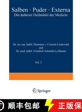 【3-4周达】Salben - Puder - Externa: Die AEusseren Heilmittel Der Medizin [9783642987342]