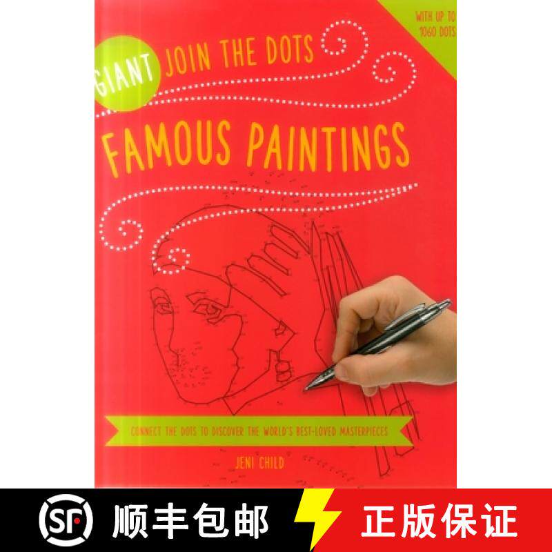 【3-4周达】Giant Join the Dots: Famous Paintings: Connect the Dots to Reveal the World's Best-Loved M... [9781780195025]