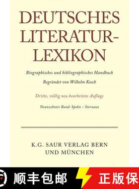 【3-4周达】Deutsches Literatur-Lexikon, Band 19, Spohn - Sternaux [9783907820247]