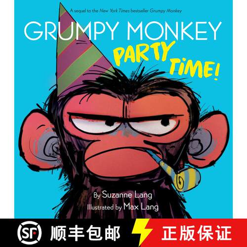 【3-4周达】精装 Grumpy Monkey Party Time! [9780593118627]