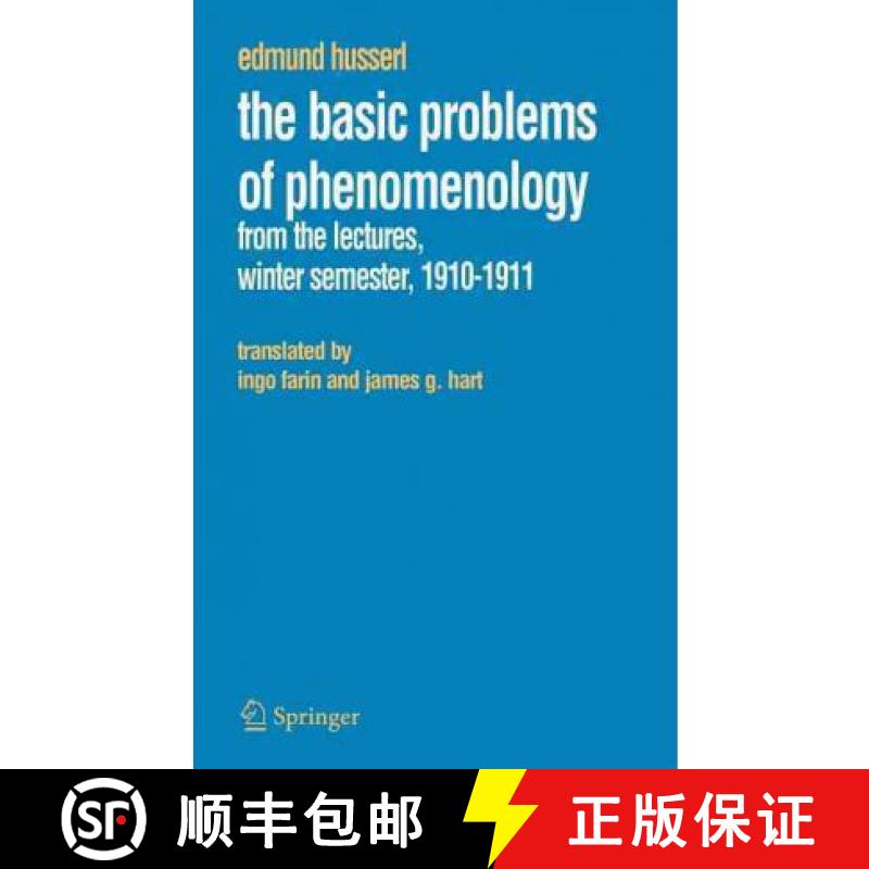 【3-4周达】The Basic Problems of Phenomenology : From the Lectures, Winter Semester, 1910-1911 [9781402037870]