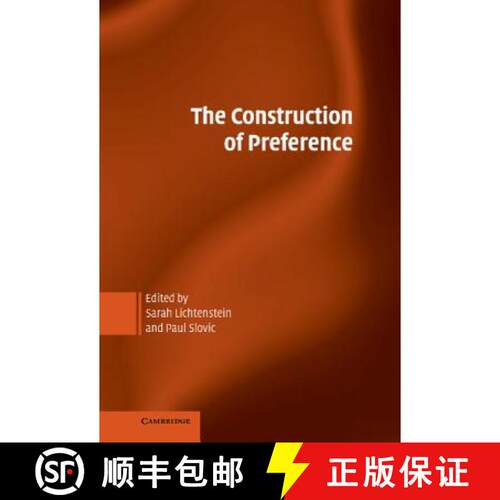 【3-4周达】精装 The Construction of Preference [9780521834285]