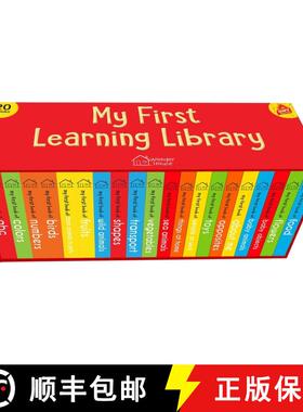 现货 儿童早教认知低幼启蒙单词纸板书 My First Complete Learning Library: Boxset of 20 Board Books Gift... [9789388369886]