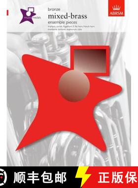 【3-4周达】Music Medals Bronze Mixed-Brass Ensemble Pieces: trumpet, cornet, flugelhorn, E flat horn,... [9781860966750]
