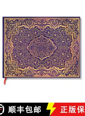 【3-4周达】Paperblanks Picaresque Picaresque Guest Books Guest Book Unlined Elastic Band 144 Pg 120 GSM [9781439798782]