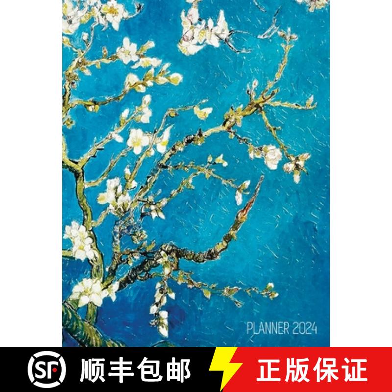 【3-4周达】Vincent Van Gogh Planner 2024: Almond Blossom Painting | Artistic Post-Impressionism Art O... [9781970177961]