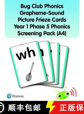 【3-4周达】Bug Club Phonics Grapheme-Sound Picture Frieze Cards Year 1 Phase 5 Phonics screening pack... [9781292439754]