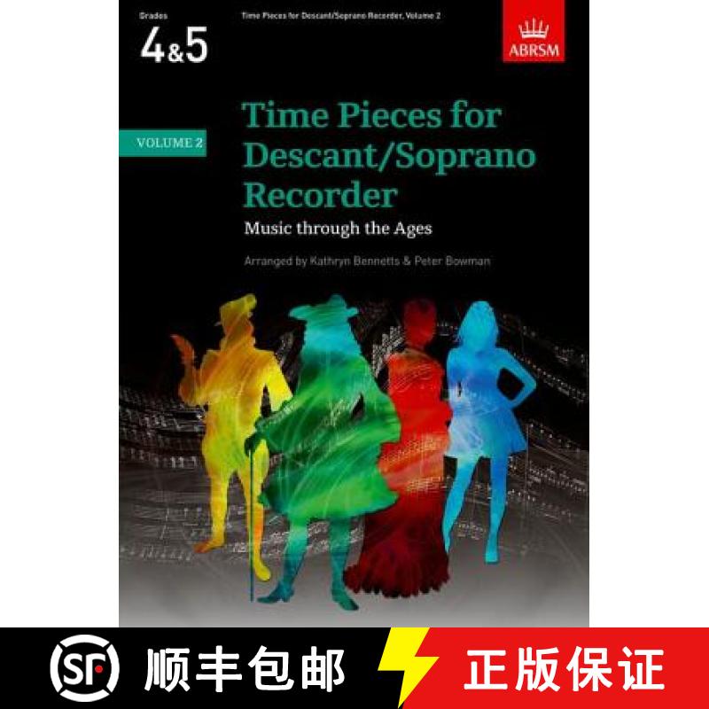 【2-3周达】Time Pieces for Descant/Soprano Recorder, Volume 2 [9781860962936]