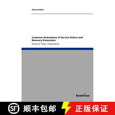 预订 Customer Evaluations of Service Failure and Recovery Encounters [9783867467438]