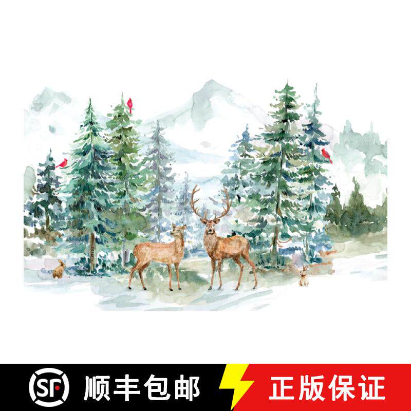 预订 Winter Wonderland Deluxe Boxed Holiday Cards (20 Cards, 21 Self-Sealing Envelopes) [9781441345776]