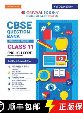 【3-4周达】Oswaal CBSE Chapterwise & Topicwise Question Bank Class 11 English Core Book (For 2023-24 ... [9789356349087]
