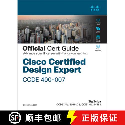 【3-4周达】精装 Cisco Certified Design Expert (Ccde 400-007) Official Cert Guide [9780137601042]