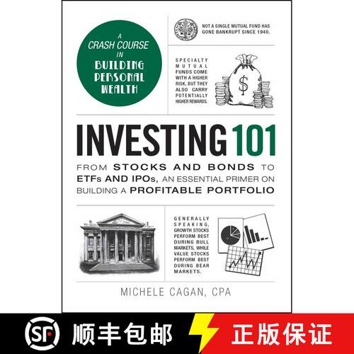 【3-4周达】精装 Investing 101: From Stocks and Bonds to ETFs and IPOs, an Essential Primer on Buildin... [9781440595134]