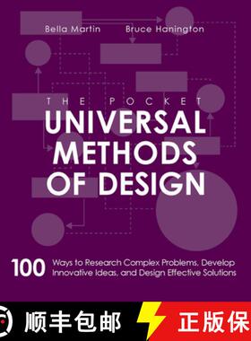 现货 通用设计方法口袋书 The Pocket Universal Methods of Design: 100 Ways to Research Complex Problems... [9781631593741]