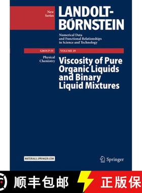 【3-4周达】Viscosity of Pure Organic Liquids and Binary Liquid Mixtures [9783662492161]