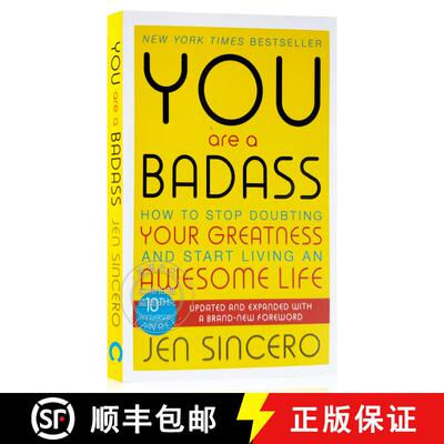 现货 你骨子里是个牛人 You Are a Badass: How to Stop Doubting Your Greatness and Start Living an Aweso... [9781473649521]