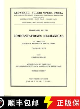 【3-4周达】Mechanica Sive Motus Scientia Analytice Exposita 1st Part [9783764314309]