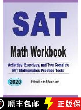预订 SAT Math Workbook: Exercises, Activities, and Two Full-Length SAT Math Practice Tests [9781646126729]
