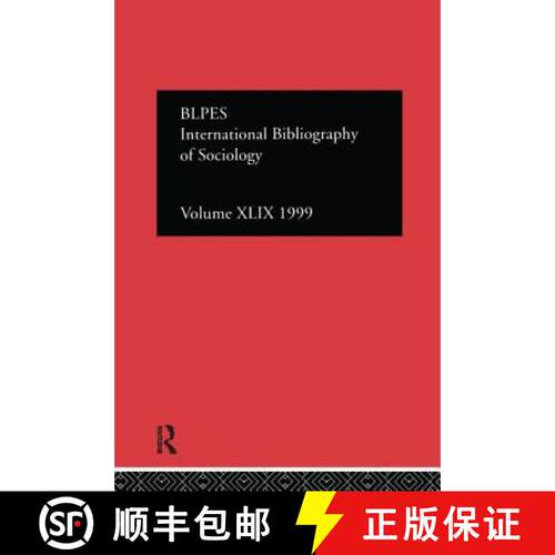 【3-4周达】精装 INTL BIBLIO SOCIOL 1999 VOL 49 [9780415240116]