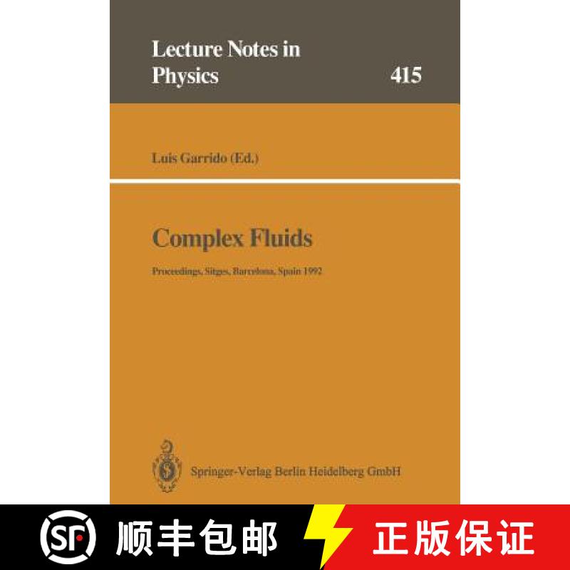【3-4周达】Complex Fluids : Proceedings of the XII Sitges Conference, Sitges, Barcelona, Spain, 1-5 J... [9783662139400]