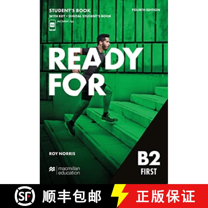 【2-3周达】Ready for B2 First 4th Edition Student's Book with Key and Digital Student's Book and Stud... [9781380052285]