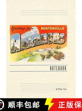 【3-4周达】Vintage Lined Notebook Greetings from Bentonville [9798385401260]
