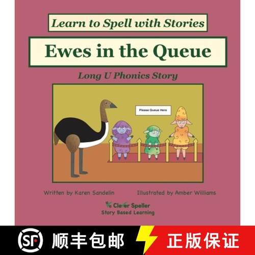 【3-4周达】Ewes in the Queue: Decodable Sound Phonics Reader for Long U Word Families [9780648310259]