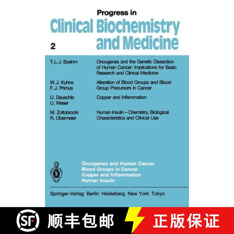 【3-4周达】Oncogenes and Human Cancer Blood Groups in Cancer Copper and Inflammation Human Insulin [9783642705724]