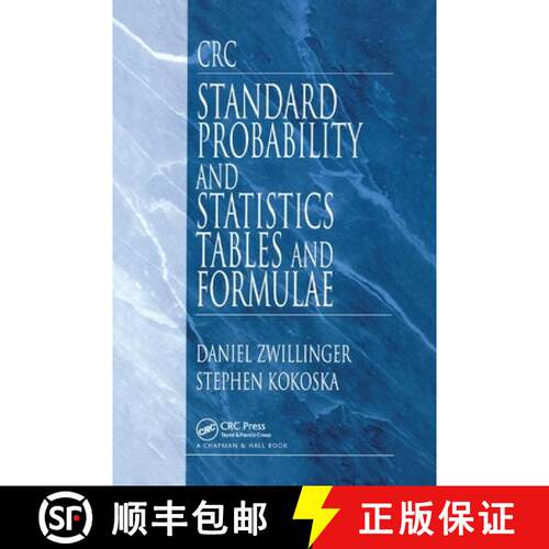 【3-4周达】CRC Standard Probability and Statistics Tables and Formulae [9780367399078]