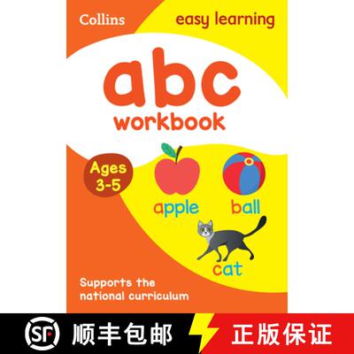 【3-4周达】ABC Workbook Ages 3-5: Prepare for Preschool with Easy Home Learning [9780008151515]