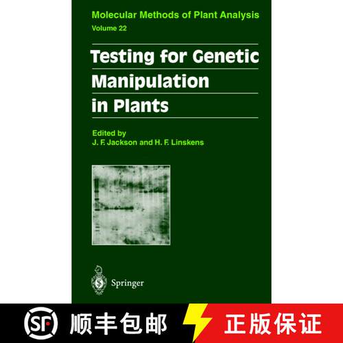 【3-4周达】精装 Testing for Genetic Manipulation in Plants [9783540431534]