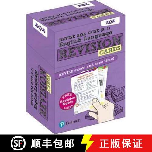 【3-4周达】Pearson REVISE AQA GCSE (9-1) English Language Revision Cards (with free online Revision G... [9781292182056]
