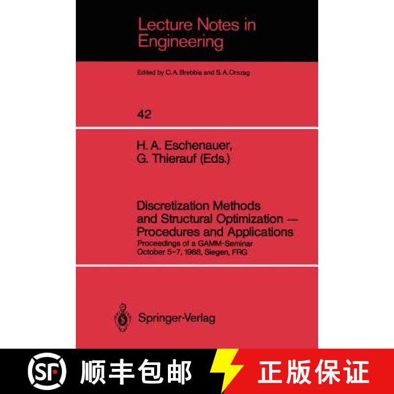 【3-4周达】Discretization Methods and Structural Optimization -- Procedures and Applications: Proceed... [9783540507840]