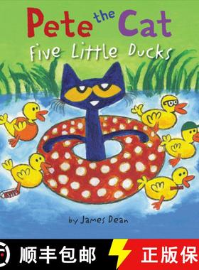 预订 Pete the Cat: Five Little Ducks: An Easter and Springtime Book for Kids [9780062404480]