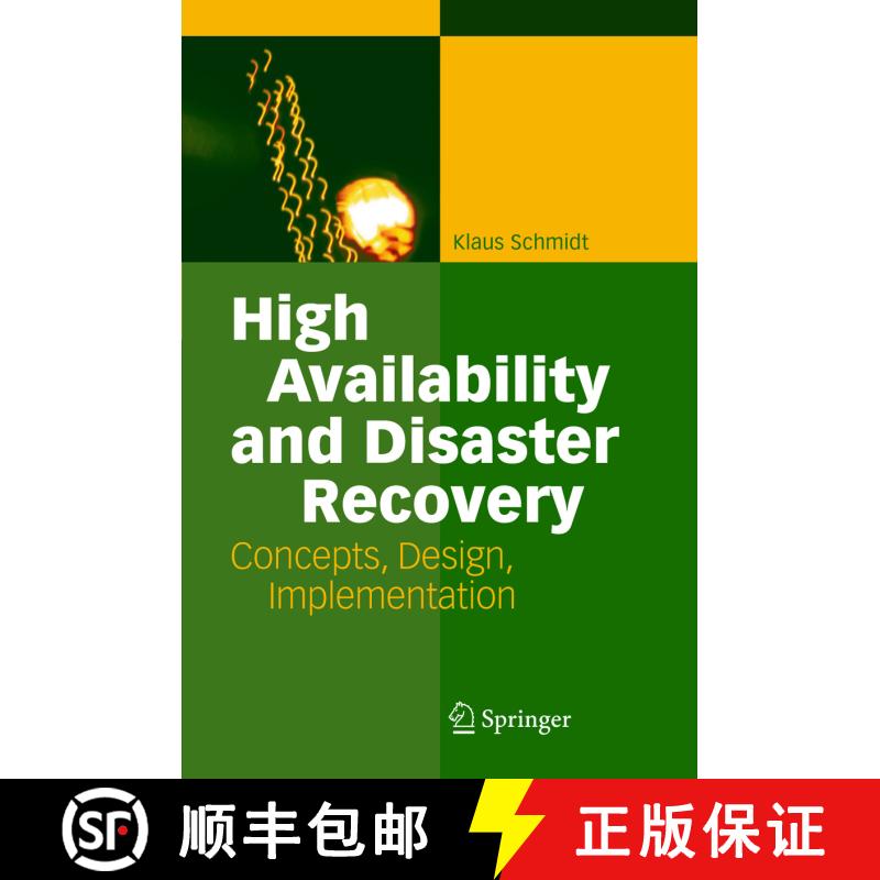 【3-4周达】High Availability and Disaster Recovery : Concepts, Design, Implementation [9783642063794] - 实物图