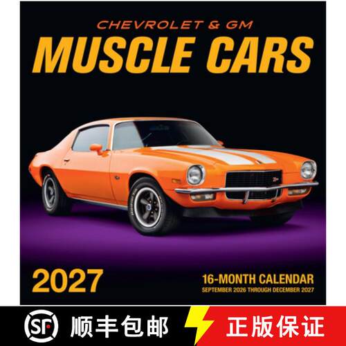 【3-4周达】Chevrolet and GM Muscle Cars 2027 : 16-Month Calendar--September 2026 through December 2027 [9798317901363]