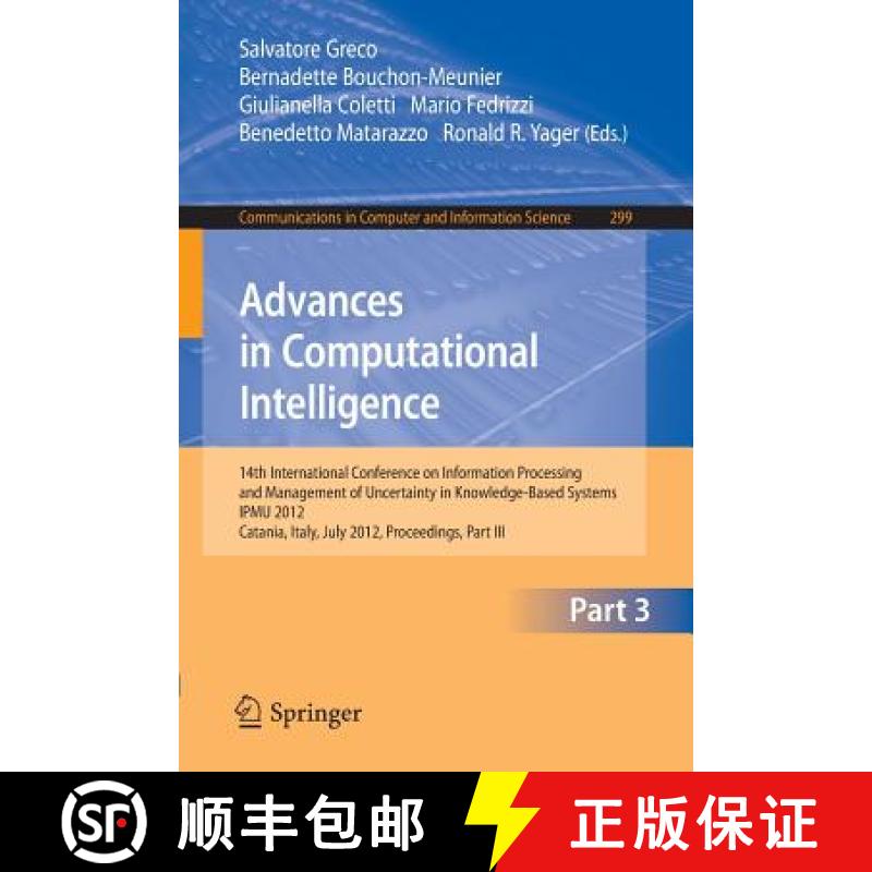 【3-4周达】Advances in Computational Intelligence: 14th International Conference on Information Proce... [9783642317170]