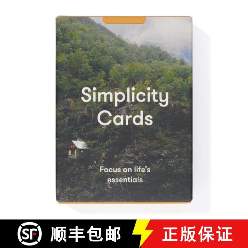 【3-4周达】Simplicity Cards: 52 Cards for Greater Serenity, Ease and Clarity [9781915087966]