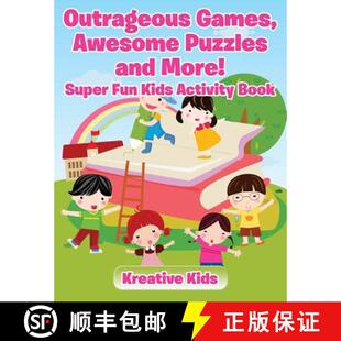 Games and Outrageous Activity 9781683772262 Kids Awesome 3周达 Super More Puzzles Book Fun