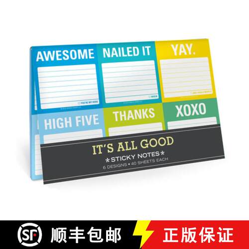 【3-4周达】Knock Knock it's All Good Sticky Note Packet [9781601069085]