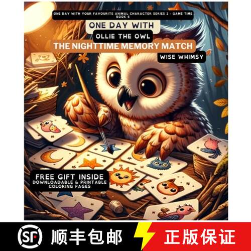 【3-4周达】精装 One Day With Ollie the Owl: The Nighttime Memory Match [9798869056252]