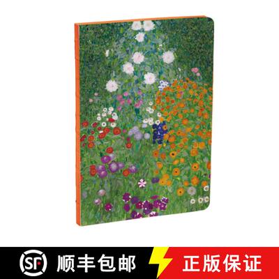 【3-4周达】Teneues - A5 Notebook: Flower Garden by Gustav Klimt, Paperback - 140 Lined Pages with Lay... [9781623258948]