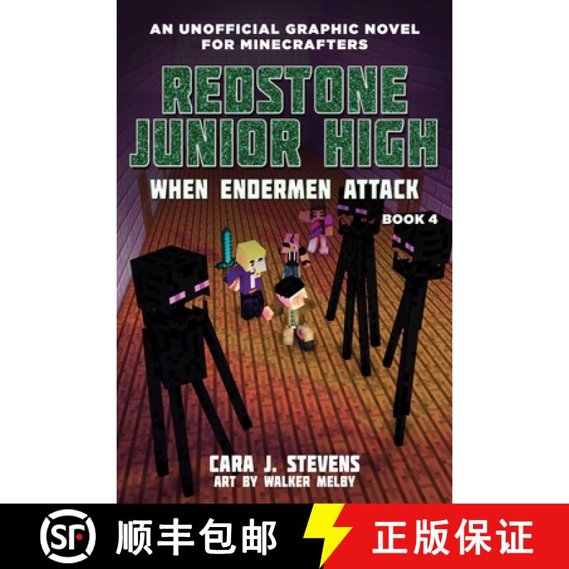 【3-4周达】When Endermen Attack, Volume 4: Redstone Junior High #4 [9781510737983]