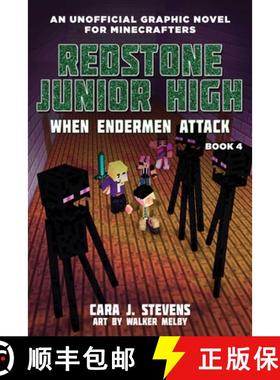 【3-4周达】When Endermen Attack, Volume 4: Redstone Junior High #4 [9781510737983]