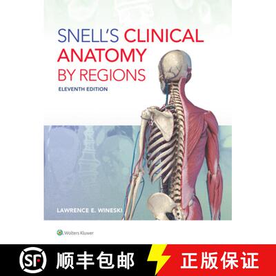 【3-4周达】Snell's Clinical Anatomy by Regions [9781975194093]