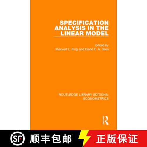 【3-4周达】Specification Analysis in the Linear Model: (In Honour of Donald Cochrane) [9780815350552]