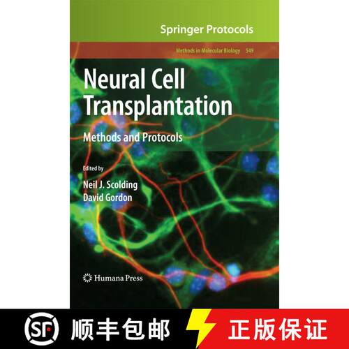 【3-4周达】精装 Neural Cell Transplantation: Methods and Protocols [9781603279307]