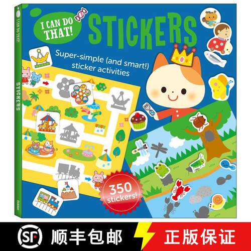 【3-4周达】I Can Do That! Stickers: An At-home Super Simple (and Smart!) Sticker Activities Workbook [9784056210491]