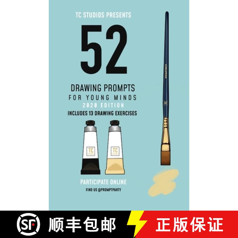 【3-4周达】52 Drawing Prompts For Young Minds: 2020 Edition [9781951626013]